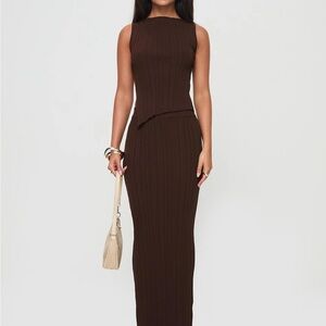 Princess Polly Basile Set Chocolate S/M Chocolate